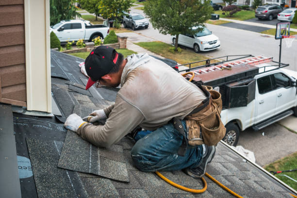 Professional Roofing technician working in Morrisonville, IL